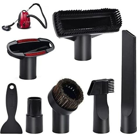 7 PCS Accessoires pour Aspirateur Embouts pour Aspirateurs Brosse Aspirateur Universel pour Meubles Brosse Aspirateur Accessoires pour Aspirateurs avec un Diamètre Intérieur de 32 mm à 35 mm