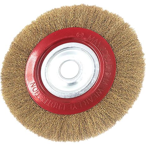 Brosse Métallique en Acier 5 Pouces pour Touret, Polissage Mini Brosse de Nettoyage Dorée, pour Enlèvement D’oxyde et Poussière en Usinage (1/5)