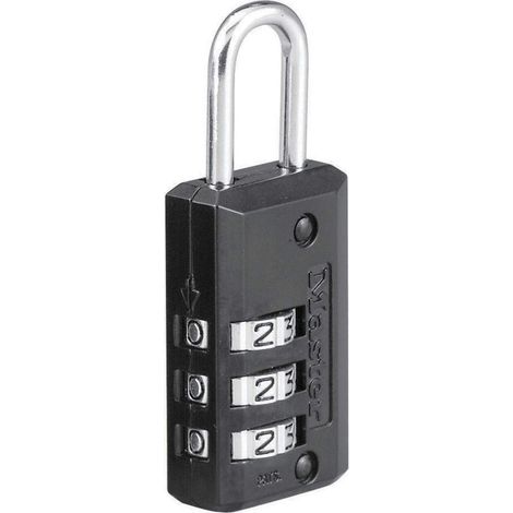 MASTER LOCK - Cadenas 3 chif.noir 20mm blister (1/3)