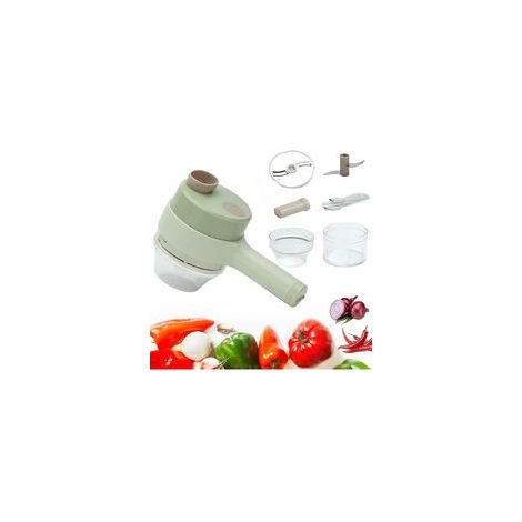Coupe-légumes électrique sans fil multifonction, coupe en dés, pour oignons et légumes –