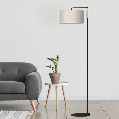 [GEBRAUCHT] B-Ware Euluna Stehleuchte Atlanta Leinenschirm Standleuchte Stehlampe Wohnzimmerleuc425