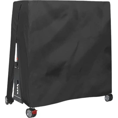 Housse de Protection Extérieure pour Table de Ping-Pong – Imperméable PVC, Résistante aux UV et Intempéries, avec Aérations – 185 x 165 x 70 cm