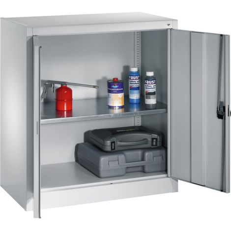 C+P Armoire à portes battantes Série 13, H1000xL935xP400mm, 7035/7035 (1/5)