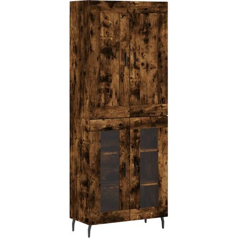 Buffet credenza cassettiera armadio mobile contenitore organizer cucina soggiorno salotto alto 69,5 x 34 x 180 cm legno ingegnerizzato marrone 020033413
