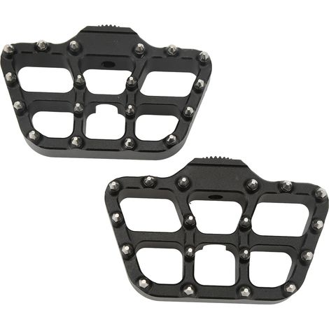 Verstellbare CNC-gefräste Aluminium-Fußrasten für den Sozius der R1200GS LC 2014-2019, silberne Pedale, 2er-Set. (1/5)