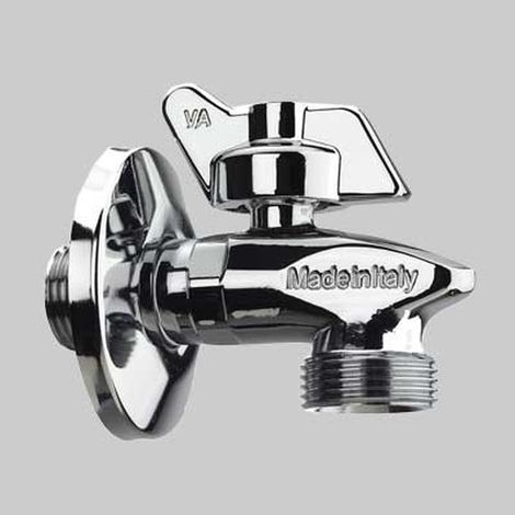 Rubinetto lavatrice a sfera squalo con maniglia ottone 1/2x3/4