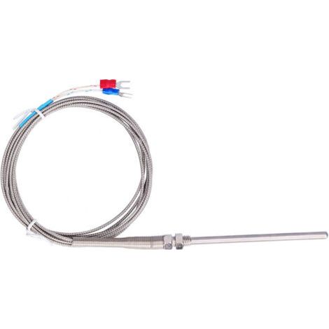 Sonde thermique thermocouple type K en acier inoxydable 0-600°C, sonde de température WRNT-187, longueur 4 mètres (1/5)