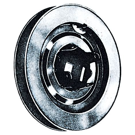 PULEGGIA PER RULLI IN LEGNO 220 MM ZINCATA- BOLIS ITALIA- 5,0 pz
