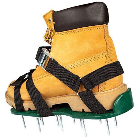 BUNTHAUS Sandales Aérateur Pelouse, Chaussure à Gazon, Pelouse Ventilateur Scarificateur Gazon Scarificateur Gazon Ongles Chaussures pour Votre Gazon (1/2)