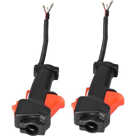 Ensemble de câble et support de gâchette d'accélérateur (2 pièces) compatible avec les débroussailleuses Stihl FS75, FS80 et FS85 (1/5)