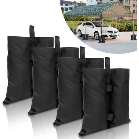 TolleTour Lote de 4 Pesos para Gazebo y Cenador – Sacos de Lastre para Rellenar con Arena para Patas, Toldos y Sombrillas