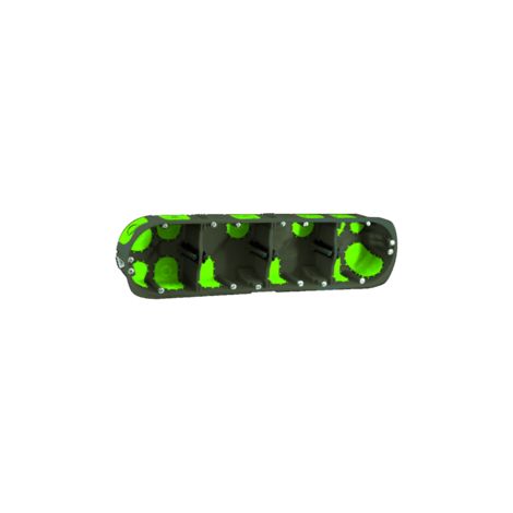 Boîte d'encastrement - 4 postes - Ø 67 mm - Profondeur 40 mm - R'Box - 500440 - Bizline
