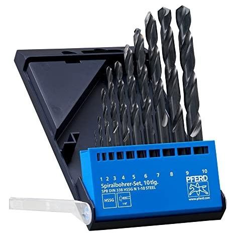 Sourcing Juego de brocas HSS acero 1-10 mm 10 piezas