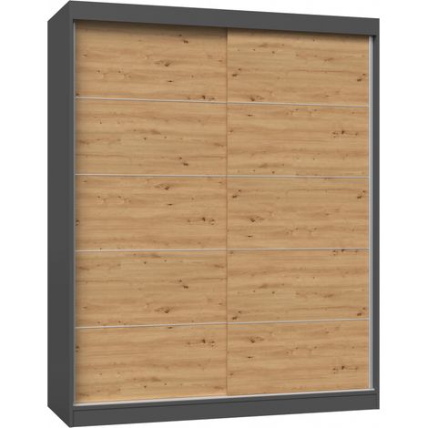 PAOLO - Armario con 2 puertas correderas - Armario L 160 cm - Vestidor con 2 puertas (1/4)