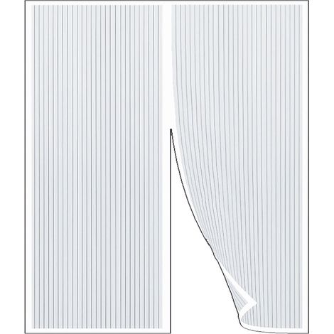 ZANZARIERA IN POLIESTERE CON MAGNETI 'ECCO MAGNET PROMO' cm 100 x 220 - bianca  - IRS