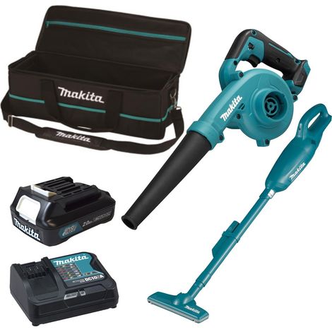 Makita UB100DZ 12v CXT Cordless Garden Leaf Blower & CL106FDZ Vacuum Cleaner Kit (1/4)