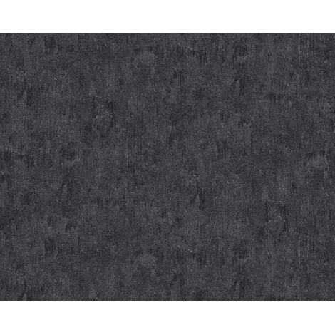 Struktur Tapete EDEM 410ST19 heißgeprägte Vliestapete leicht strukturiert in Spachteloptik und metallischen Akzenten anthrazit grau-braun silber 10,65 m2
