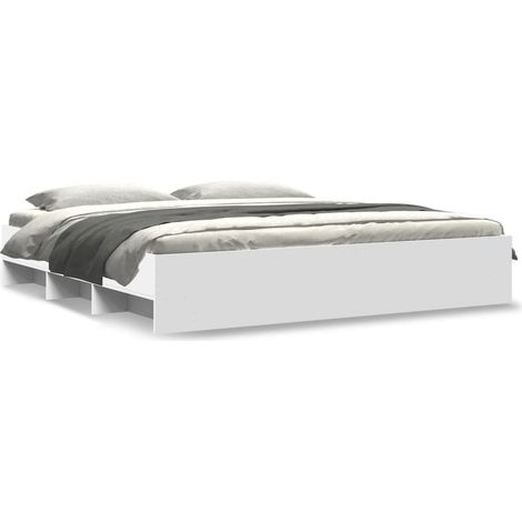Maison Exclusive - Cama sin colchón blanca 180x200 cm madera de i (1/5)