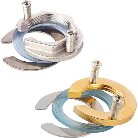 Lot de 2 (10 pièces) d'écrous de fixation de robinet à trou unique (1/5)