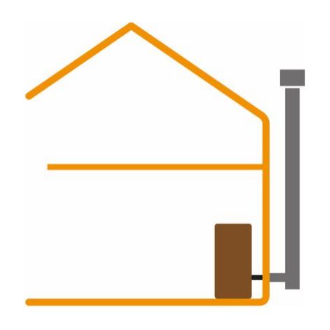 Kit tubi per stufe a pellet 2 piani diametro 100 mm (1/3)