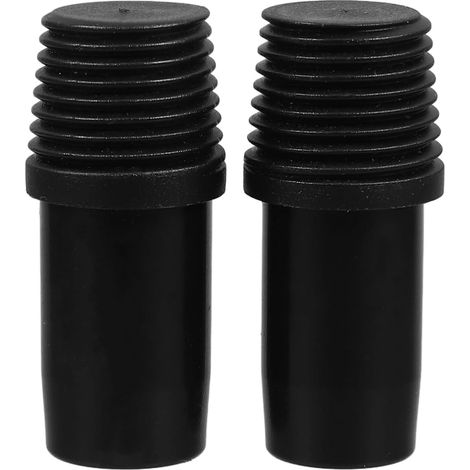 Raccord Manche À Balai 2 Pièces Embout Fileté De Remplacement Adaptateur De Rallonge pour Manche Télescopique Pointe De Réparation pour Balai À Tige Métallique Maison Bureau (1/5)