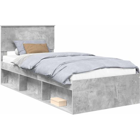Bed Frame with Headboard Concerte 90 x 200 cm Solid Pine Wood vidaXL