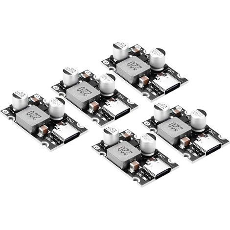 65W Fast Charging Module, 12V-30V to USB-C PD3.1 QC3.0 with Type C Port, USB Buck DC-DC Step Down Converter for Phone Fast Charging (Pack of 5) (1/5)