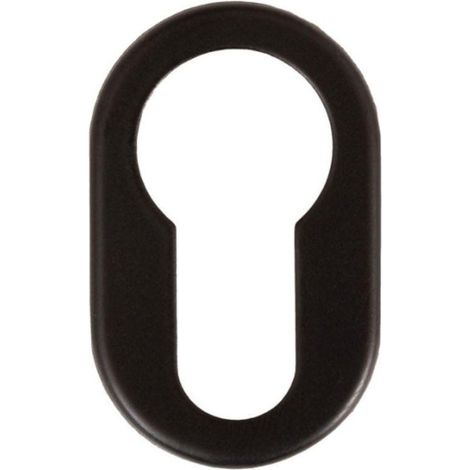 bocallave adhesivo oval 26x42x1 acabado cromo satinado, negro, blanco acabado cromo cepillad acabado negro (1/2)