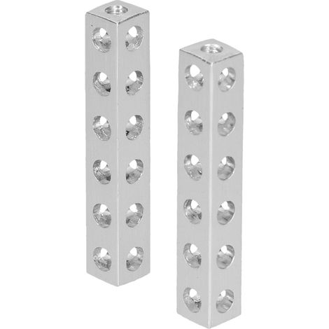 Profilé en L en aluminium extrudé, léger, résistant et anticorrosion, profil carré 3106-0006-0048 (1/5)