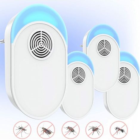 Ultrason Souris, Répulsif Ultrasons V3 • Appareil Anti Souris, Rats, Rongeurs, Loirs • Anti Rongeur • Alternative Efficace aux Pièges à Souris ou au Raticide • Labellisé CE (4 unités), Ensoleillé