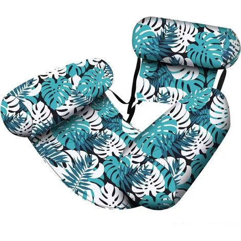 Hamac aquatique de luxe - Fauteuil flottant vert - Taille adulte, robuste et durable, idéal pour les fêtes d'été, la plage, les lacs et autres activités nautiques - Jouet aquatique - Hamac aquatique - (1/5)
