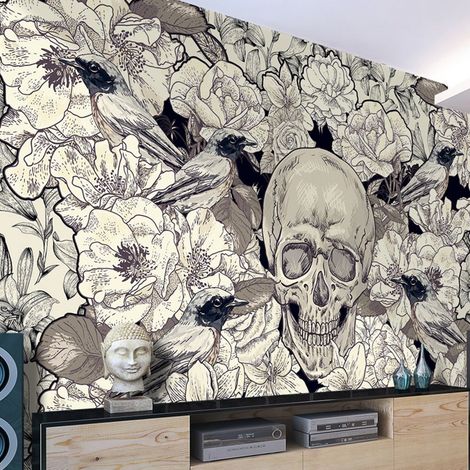 Papier peint inspiré de l'art nouveau - 150 x 105 cm (1/4)