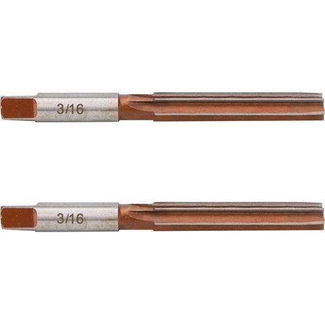 Stück zylindrische, konische Reibahlen für Metalle, Größe 3/16" - Amerikanisches System (1/5)