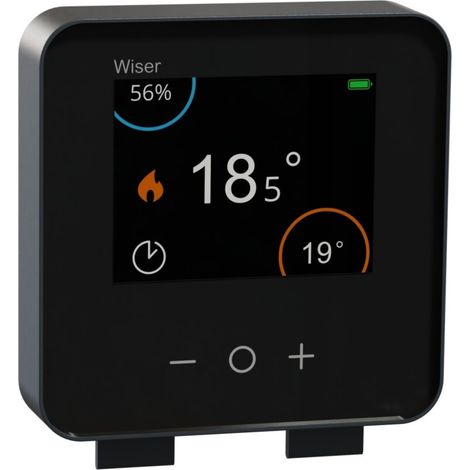Schneider Electric Wiser Thermostat schwarz für Heizkessel