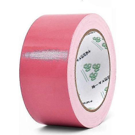 Ruban adhésif en tissu ultra-résistant pour la décoration intérieure, les revêtements de sol et la réparation de tuyaux - solution imperméable à base de polyéthylène (rose) (1/5)