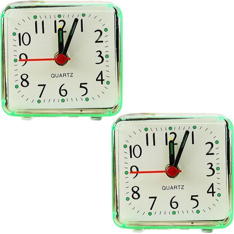 Horloge de mode deux pièces, mini-horloge, horloge électronique de chambre, réveil étudiant, type : style 1 