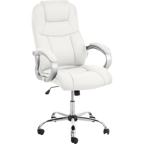 Fauteuil de bureau BIG APOLL similicuir Blanc (1/5)