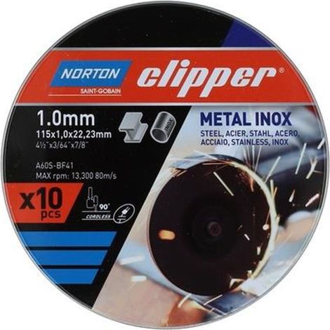 Trennscheibe Metall-Inox 10x A60S-115x1.0x22.23 (1/2)