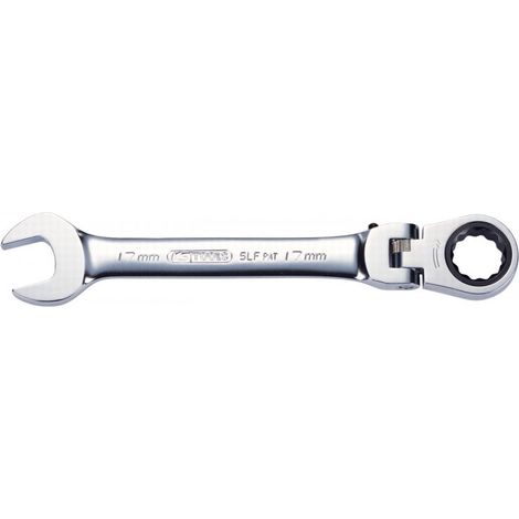 Clé mixte à cliquet à tête inclinable à verrouillage GEARplus, 17 mm KS TOOLS (1/5)