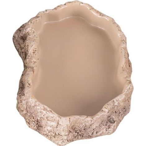 Ciotola per terrario per acqua e cibo per serpenti, agama, gechi, corazza, 15x10x3 cm (1/4)