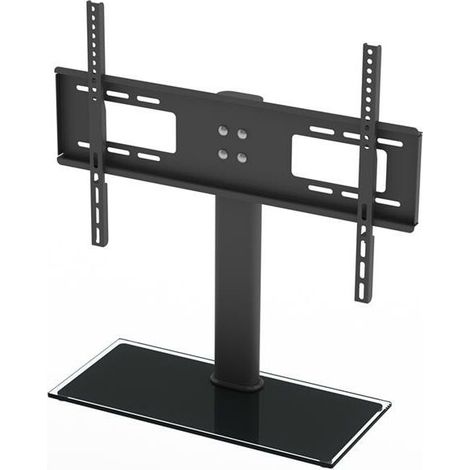 Universeller TV-Ständer, TV-Ständer auf Sockel für 32 bis 55 Zoll große LCD-/LED-/Plasma-Fernseher und verstellbare Höhe mit maximaler Tragfähigkeit von 40 kg, max. 400 x 600 mm
