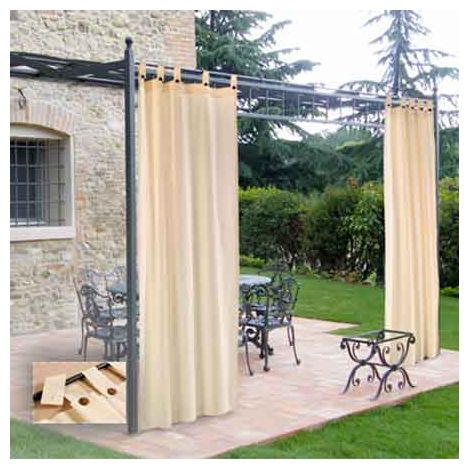 TENDA DA SOLE PER GAZEBO 160x270 cm - colore ecrù