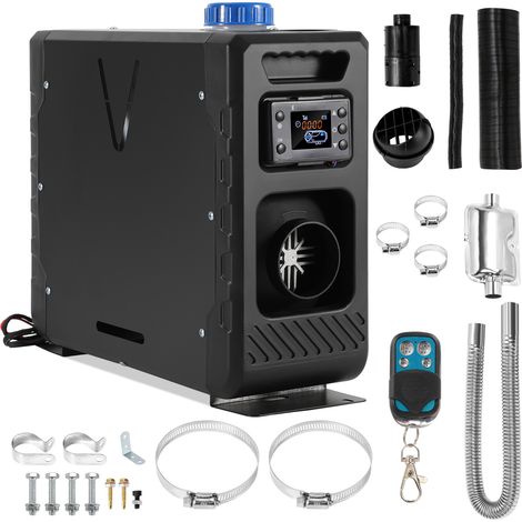 Jiubiaz Diesel Standheizung 8KW 12V/24V mit Bluetooth App, LCD Display & Fernbedienung, 5L All-in-One Luftheizung für Wohnmobil LKW Schwarz (1/5)