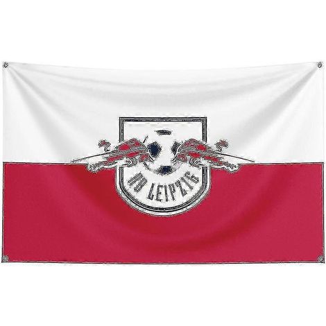 Dekoratives Banner von RB Leipzig, 3x5, aus bedrucktem Polyester, Motorsportmotiv (Durchmesser 90 x 150 cm)