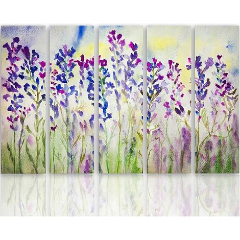 Tableau cloches pourpres - 300 x 140 cm (1/5)