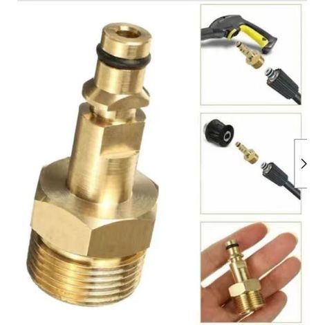 Pistolet à eau haute pression compatible Karcher série K, poignée pour pistolet de lavage auto, pistolet long, ensemble pistolet à mousse (1/5)