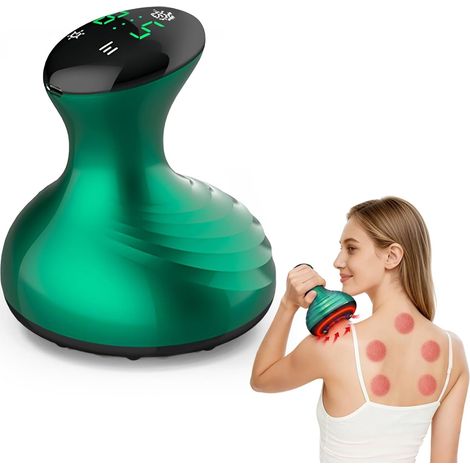Masseur ventouses électrique, sans fil, aspiration vide, 9 intensités, cupping, USB-C (1/5)