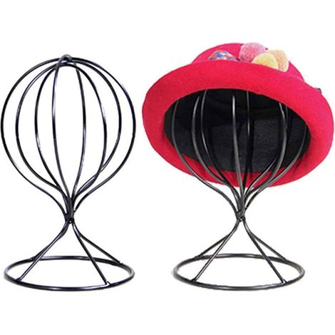 Support en métal pour chapeaux, perruques, perruques, chapeaux, perruques (1/5)