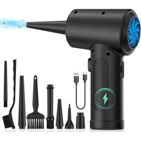 Air Blower, Powerful Electric Duster, Compressed Air Duster, Electric Duster for PC with LED Light (1/5)