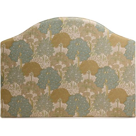 Tête de lit tapissée en Tapissée en jacquard motif Forêt CEPHEE (1/4)